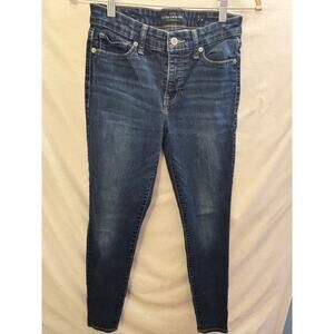 Pre-Loved Lucky Brand Brooke Mid-Rise Skinny Jeans – Dark Wash, Size 6/28